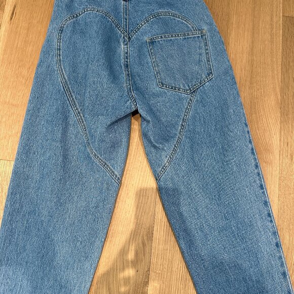 Area Embellished Butterfly Cutout Straight Jeans Sz 0 - SOLD OUT EVERYWHERE - Picture 5 of 12